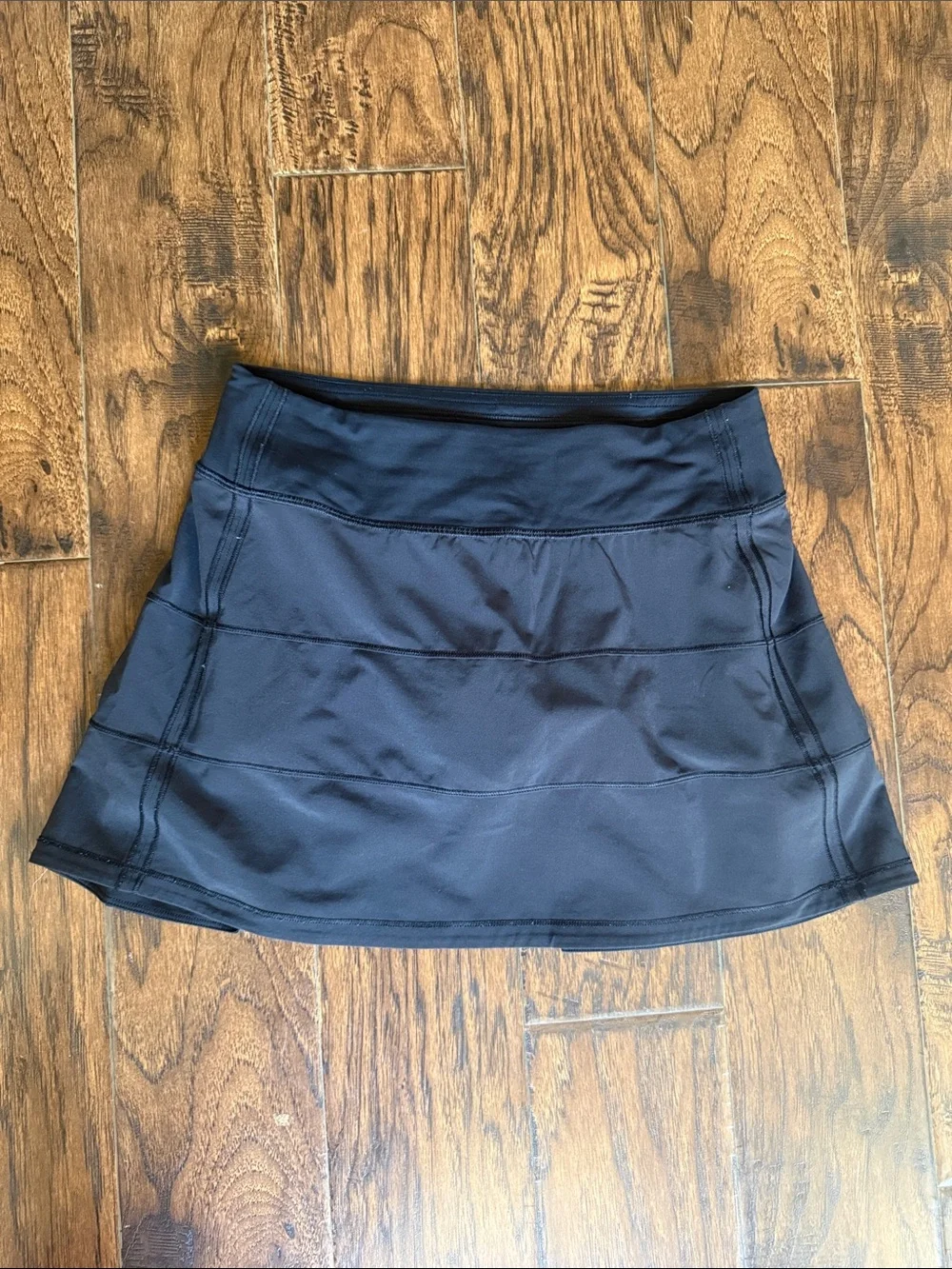 lululemon athletica Pace Rival Black Skirt with Built-In Brief, size 4